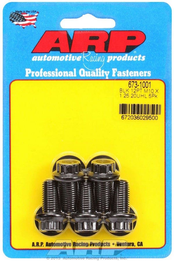673-1001 12 Point Bolt Kit, 10 x 1.25 x 20 mm - Pack of 5