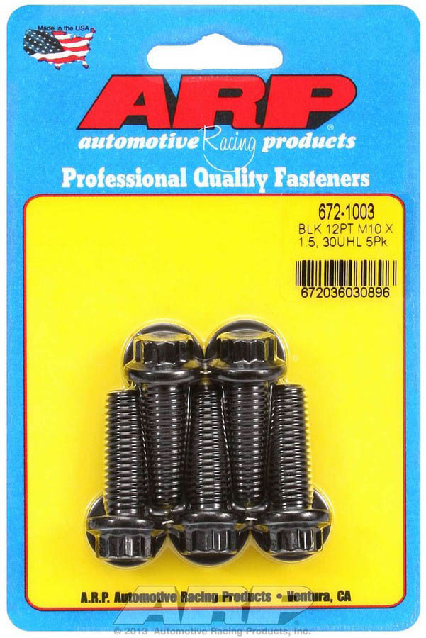 12 Point Bolt Kit, 10 x 1.50 x 30 mm - Pack of 5