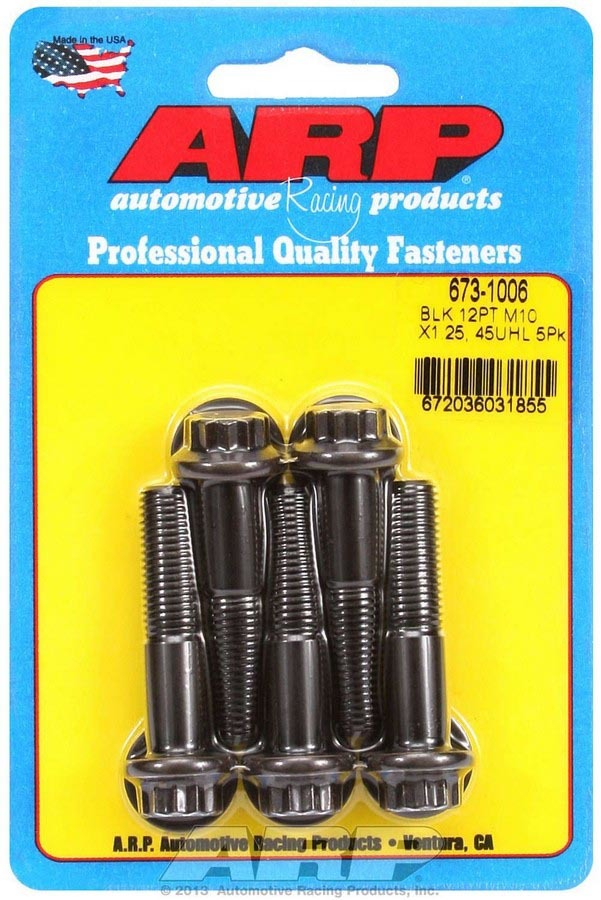 673-1006 12 Point Bolt Kit, 10 x 1.25 x 45 mm - Pack of 5