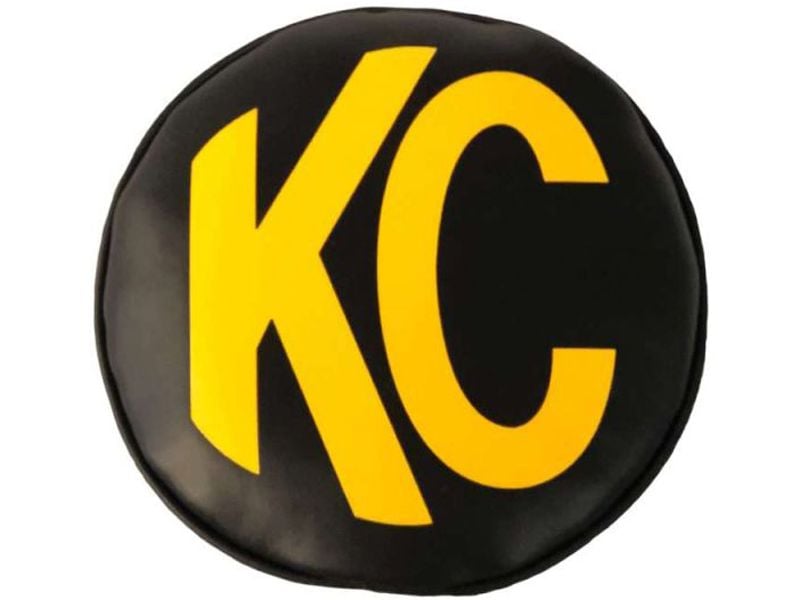 KCH5102 6 in. Light Cover - Yellow KC Daylighter Logo - Plastic - Black KC Lights