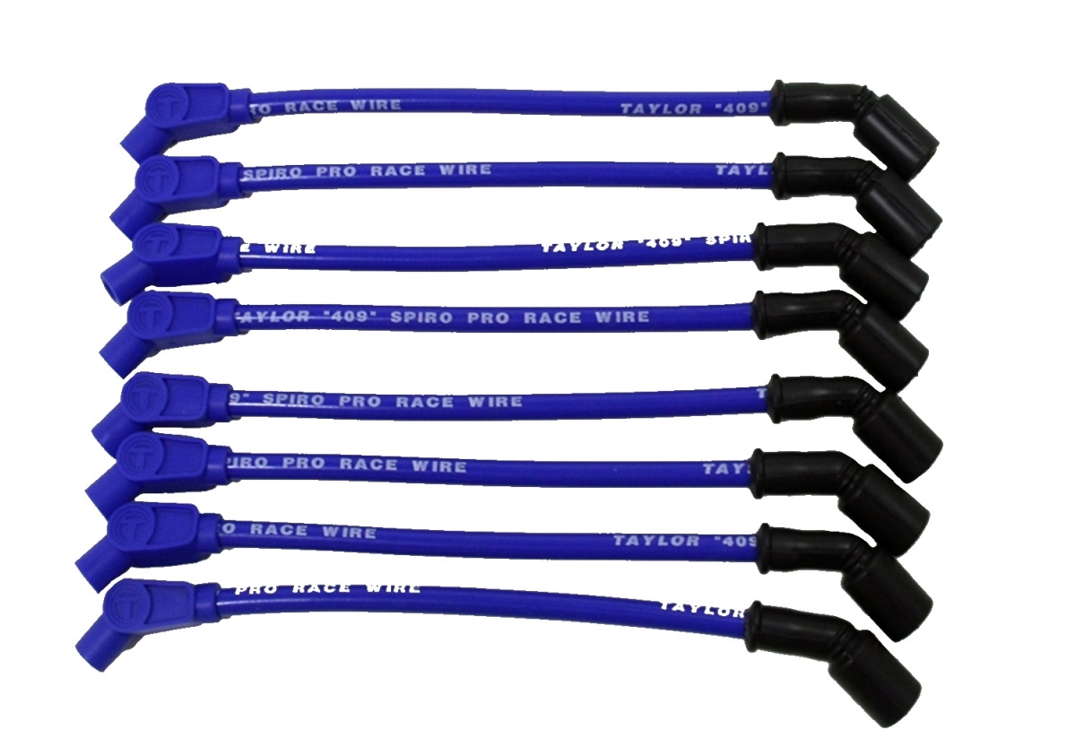 TAY79614 409 Spiro-Pro Race Set Plug Wire, Blue - 135 deg