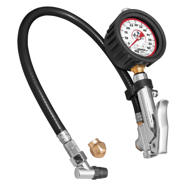 LON52-52008 2.5 in. Tire Gauge Quick Fill 0-60psi Glow