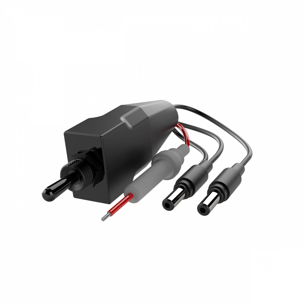 QTPSWITCH2 Dual Toggle Switch for Q TP Electric Exhaust Cutouts, Black