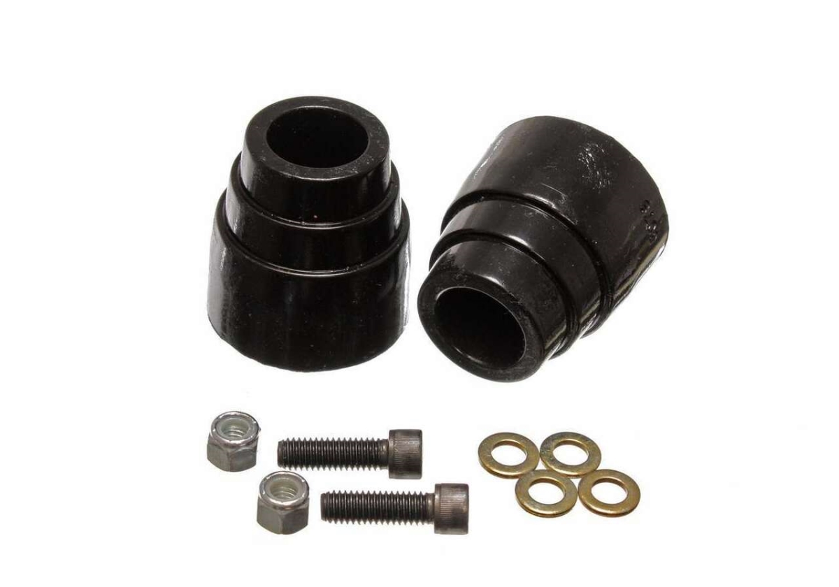 ENE9-9156G Polyurethane Axle Overload Bump Stop Pair for 2000-2004 Ford Fullsize SUV - Black