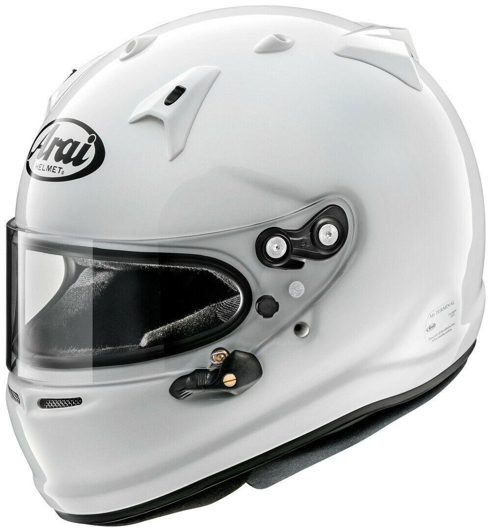 Picture of Arai Helmet ARI685311183835 GP-7 Closed Face Snell SA2020 Head & Neck Support Ready Helmet - White - Medium