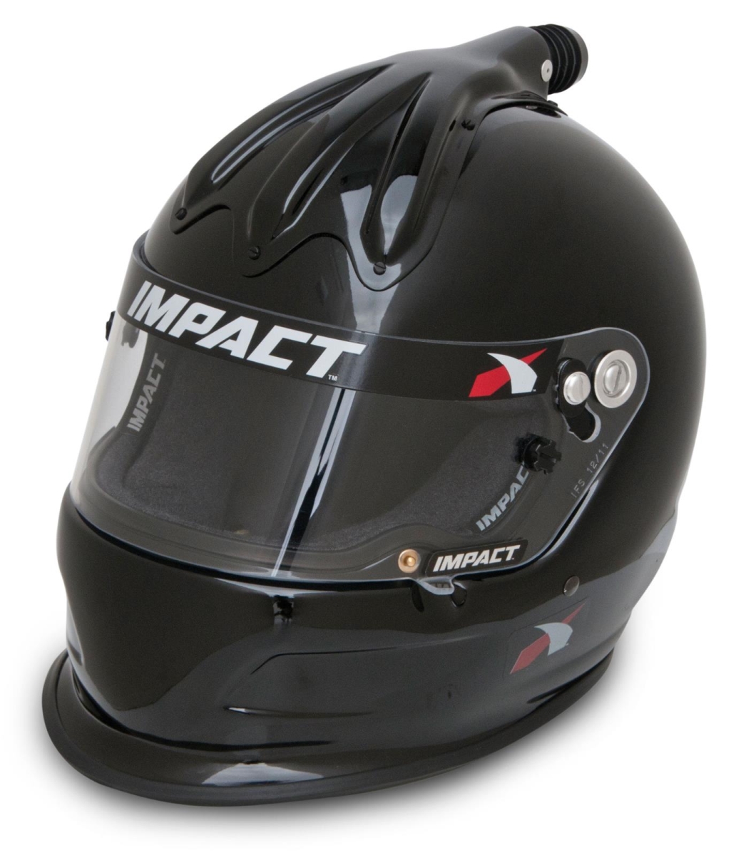Picture of Impact Racing IMP17020510 Super Charger Helmet&#44; Black - Large