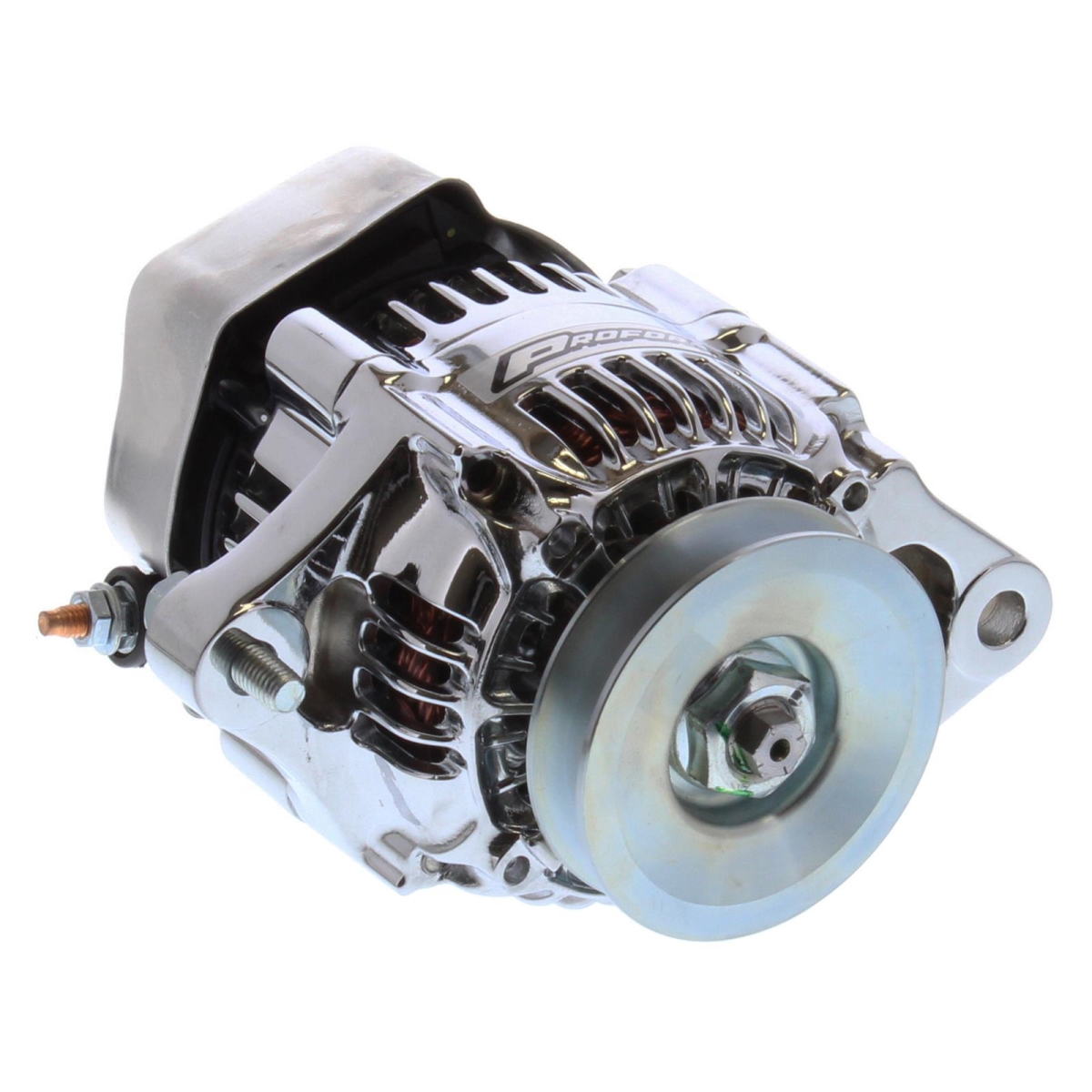 Alternator Mini 50 Amp 1-Wire, Chrome