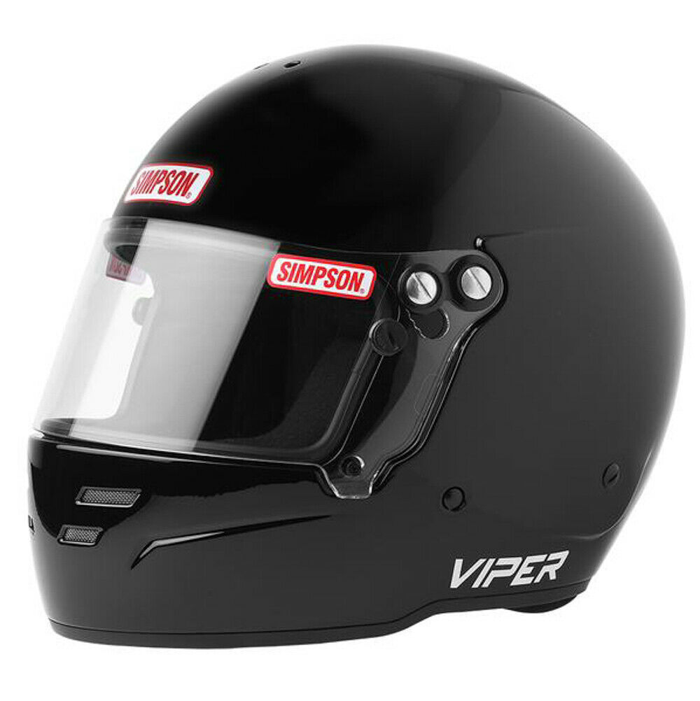 Picture of Simpson SIM7100038 SA2020 Viper Racing Helmet&#44; Flat Black - Large