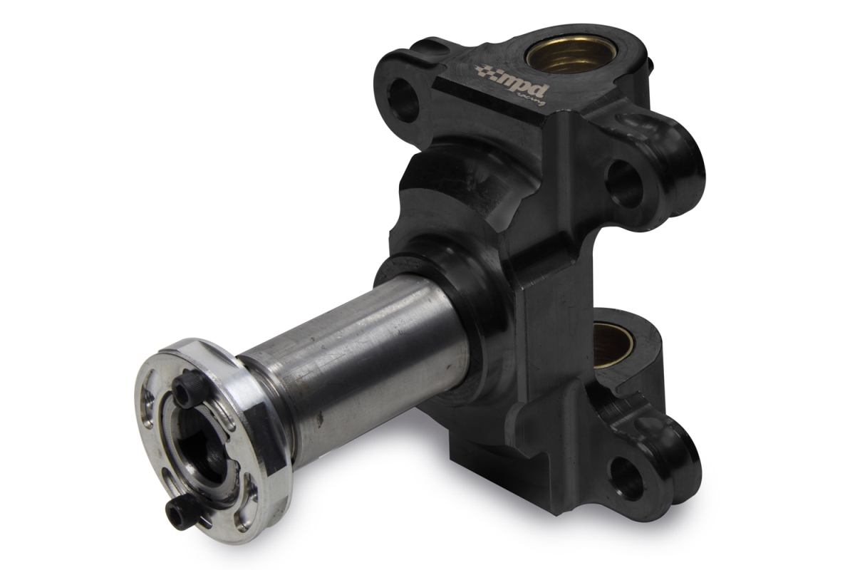 Midget Billet Spindle with Steel Shaft, Black