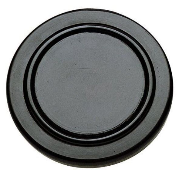 Plastic Horn Button, Black