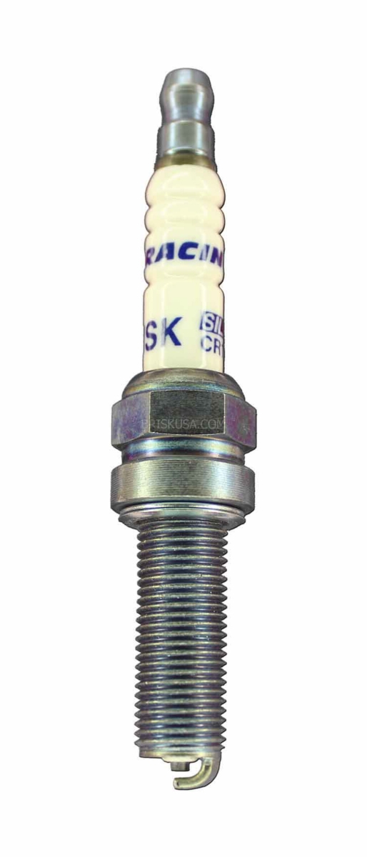Silver Racing Spark Plug with Gasket Seat, 10 mm Thread - 26.5 mm Reach