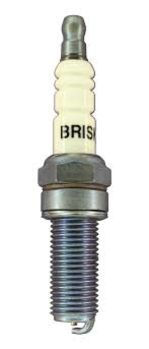 Silver Racing Spark Plug with Gasket Seat, 14 mm Thread - 26.5 mm Reach