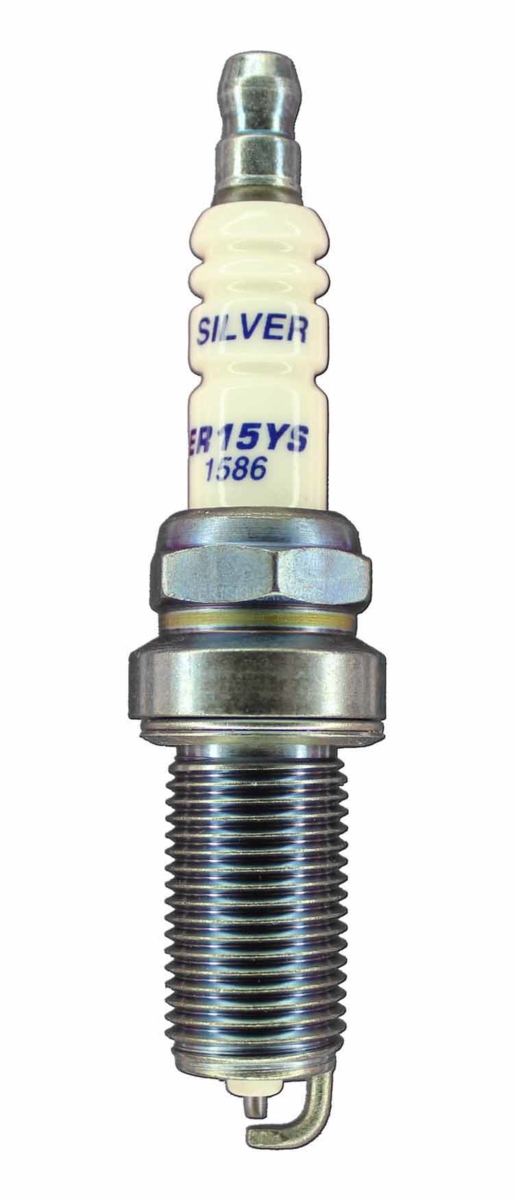 Silver Racing Spark Plug with Gasket Seat, 14 mm Thread - 26.5 mm Reach