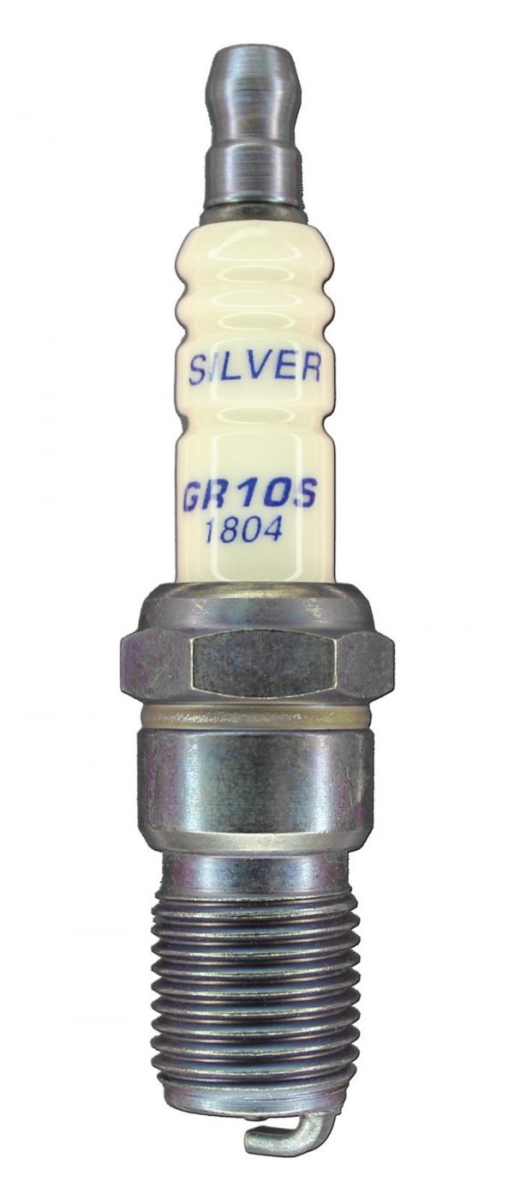 BSKGR10S Silver Racing Spark Plug with Tapered Seat, 14 mm Thread - 18 mm Reach