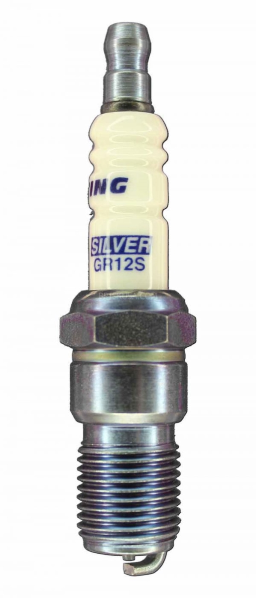 Silver Racing Spark Plug with Tapered Seat, 14 mm Thread - 18 mm Reach
