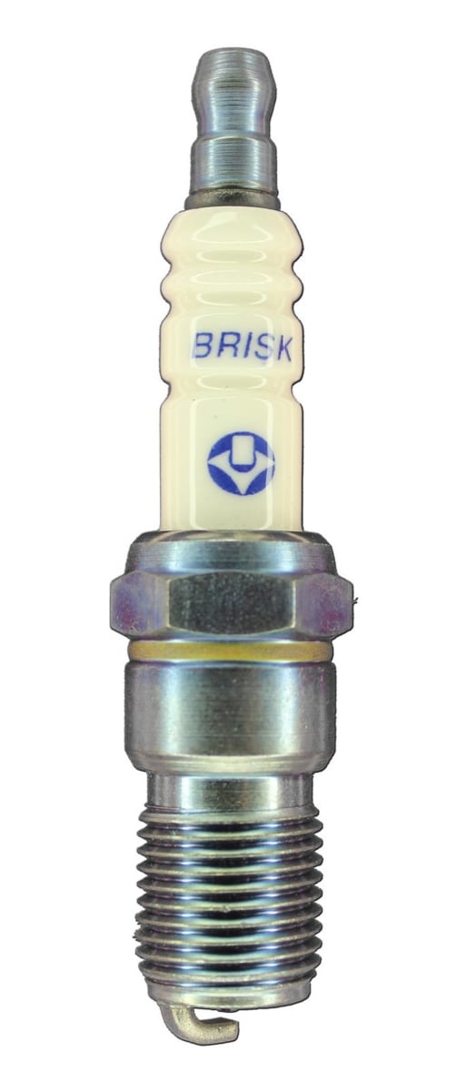 Silver Racing Spark Plug with Tapered Seat, 14 mm Thread - 18 mm Reach