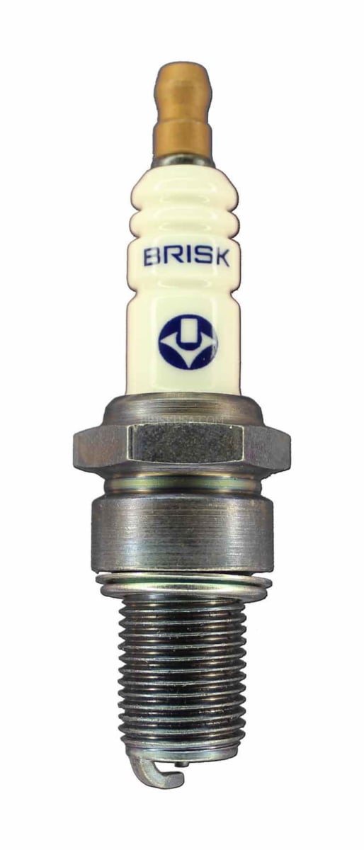 Silver Racing Spark Plug with Gasket Seat, 14 mm Thread - 19 mm Reach