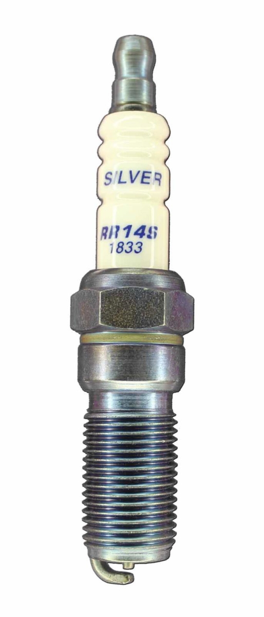Silver Racing Spark Plug with Tapered Seat, 14 mm Thread - 25 mm Reach