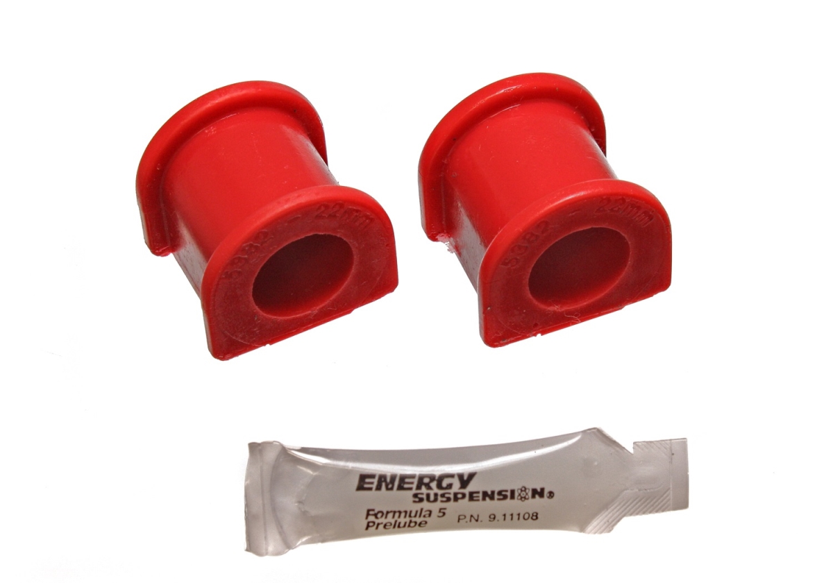 ENE16-5121R 22 mm Front Sway Bar Bushing Set, Red