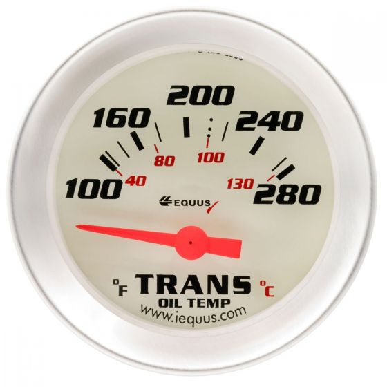 2.0 in. dia. Transmission Temperature Gauge, Silver - 100-280 deg Fahrenheit
