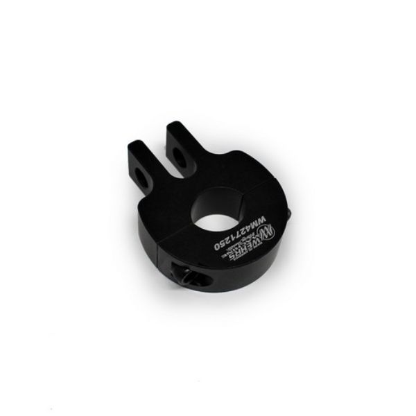 Clamp-On Bracket 1.25 in. Tube for 0.5 in. Heim, Black