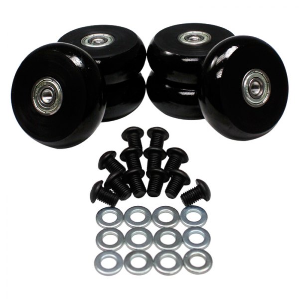 ENE9-9172G 1.63 in. Replacement Caster Wheel Set, Black