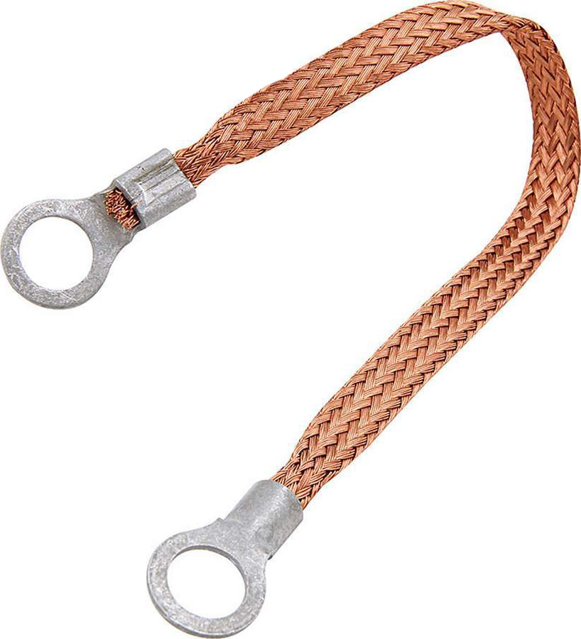 6 x 0.25 in. Copper Ground Strap Ring Terminals