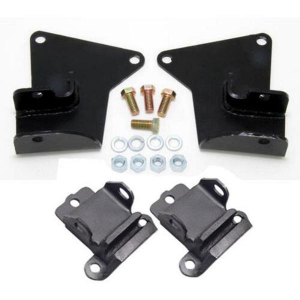 Engine Mount Motor Kit for 1964-1972 Pontiac GM A-Body, Black