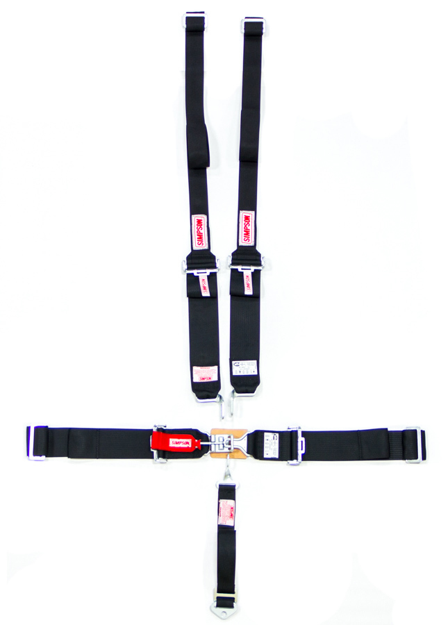 Hans L-L W-A P-D 5 Point Harness Set, Black