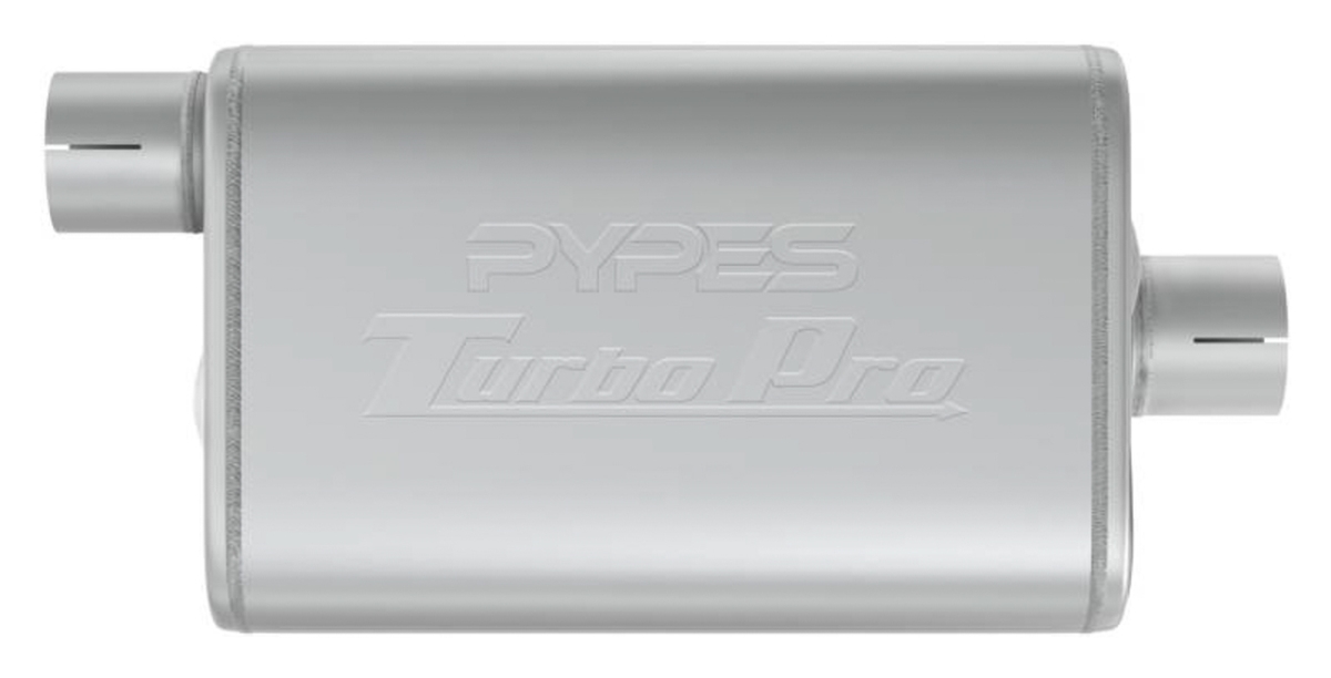 PYPMVT13 2.5 in. Offset In & Center Outlet Turbo Pro Muffler