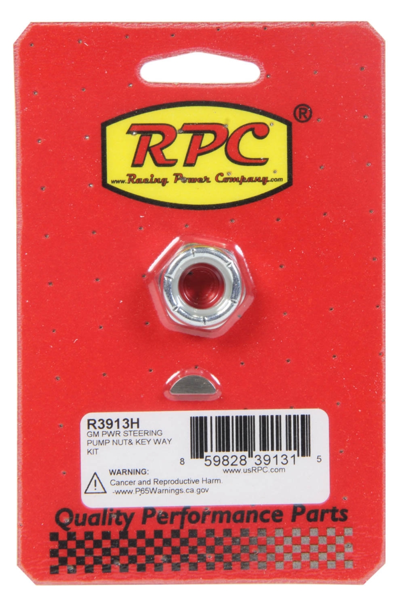 GM Power Steering Pump Nut & Keyway Kit
