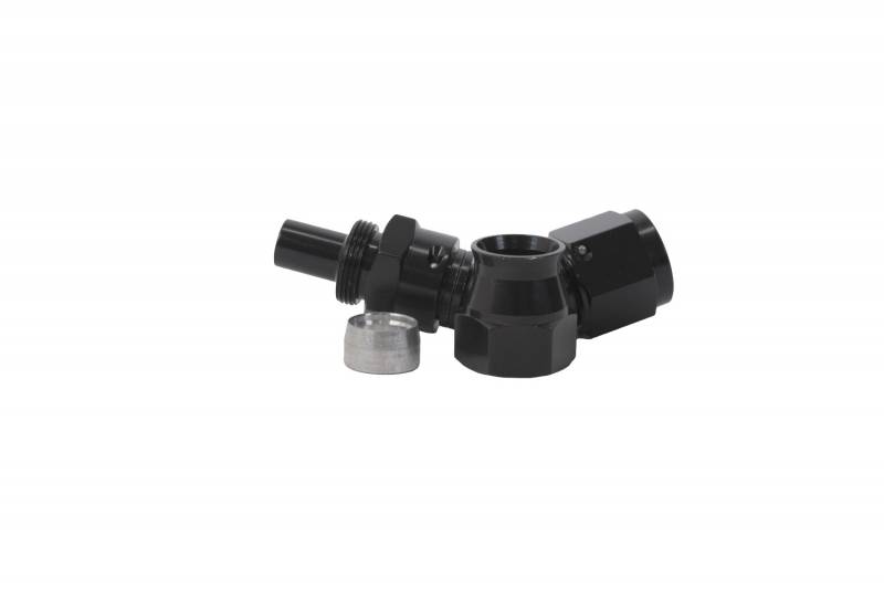8 An 45 deg PTFE Hose - Black