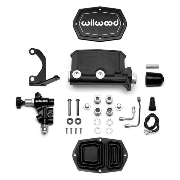 1.10 in Dia. Master Tandem Cylinder with Bracket & Valve, Black