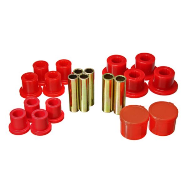 Leaf Spring Bushing Set, Red
