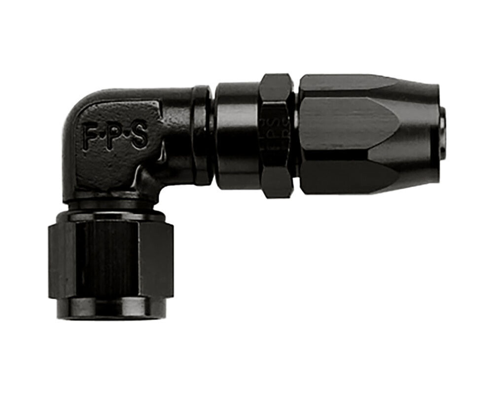 No.20 90 Deg Low Pro-file Hose Fitting, Black