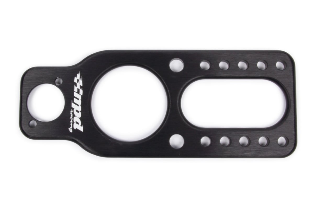 Upper Steering Mount with Fuel Shutoff Hole, Black