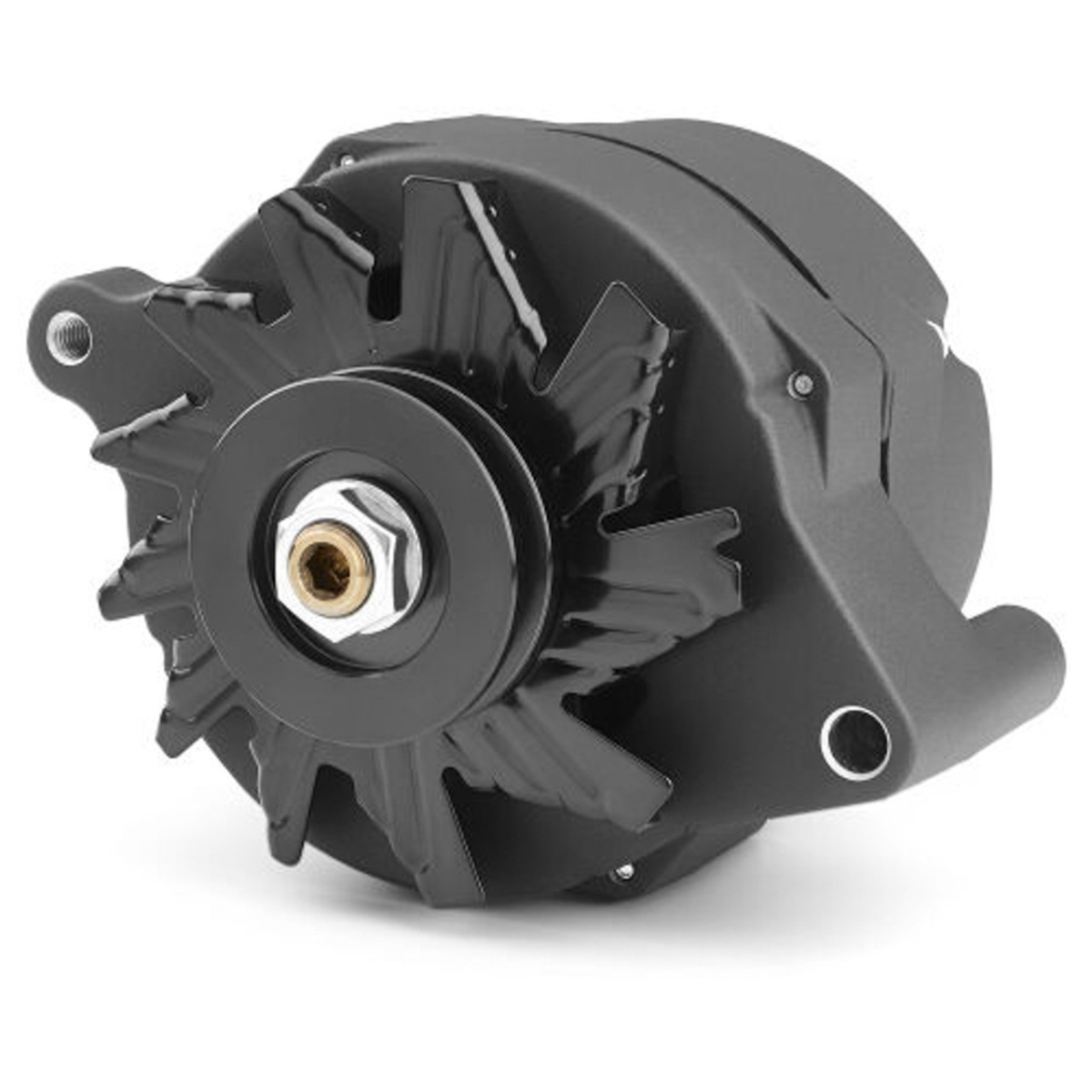 PFM66448.1F 105 Amp 1-Wire Ford Alternator - Black Crinkle
