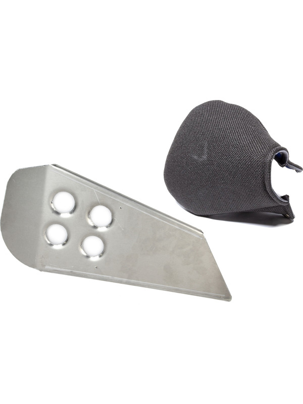 Right Leg Support with Cover, Black - Adult