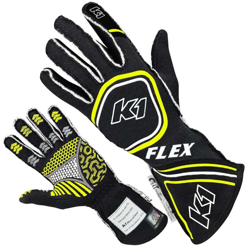 SFI-5 Flex Glove, Black & Yellow Fluorescent - Medium
