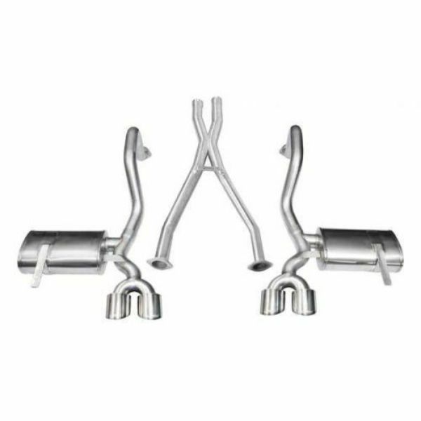 COR14962 2.5 in. Cat-Back X-Pip Cat Exhaust System for 2004 Chevrolet Corvette