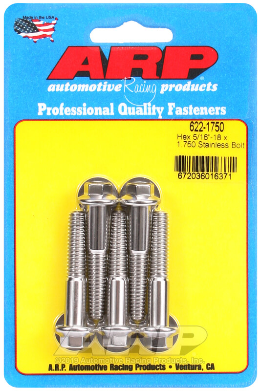 1.750 in. Stainless Steel Bolt Kit, Pack of 5