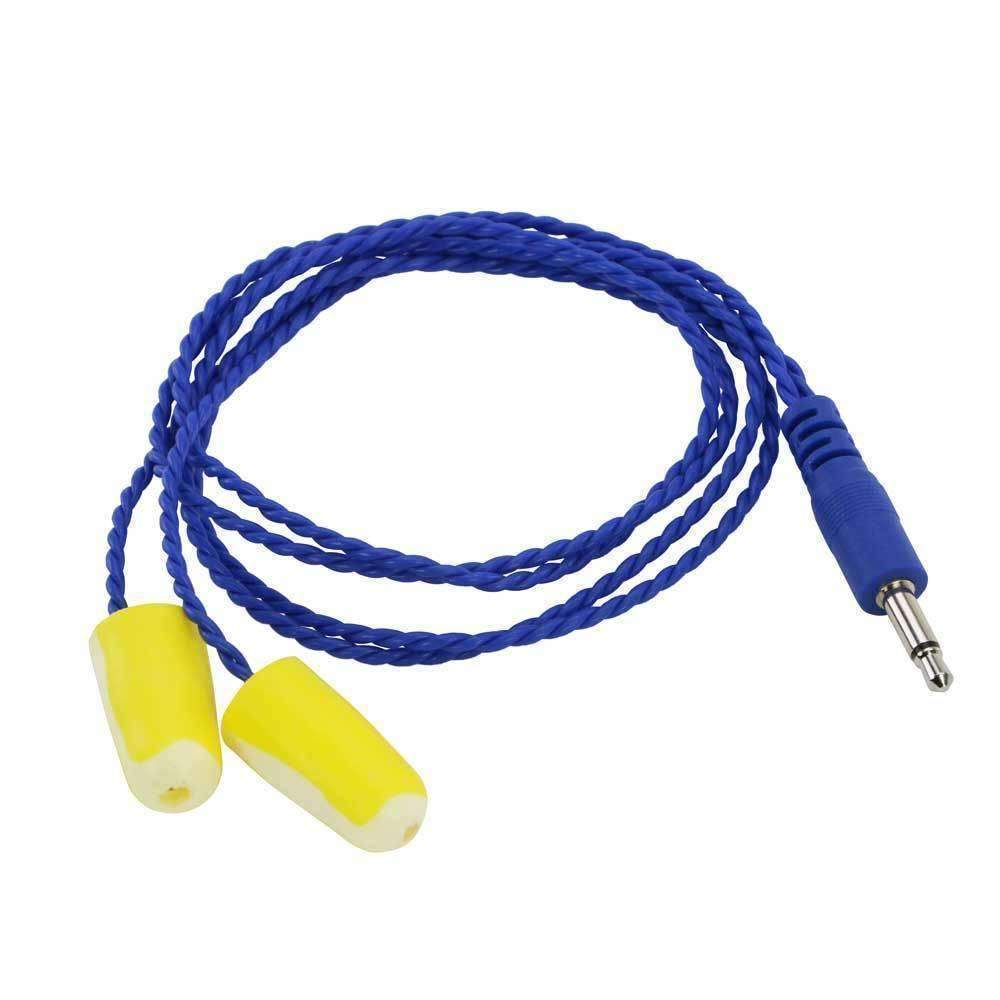 20 in. Alphabud Mono Speaker Foam EarBud, Yellow