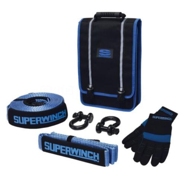 SUP2578 3 in. x 30 ft. Getaway Recovery Kit, Black & Blue