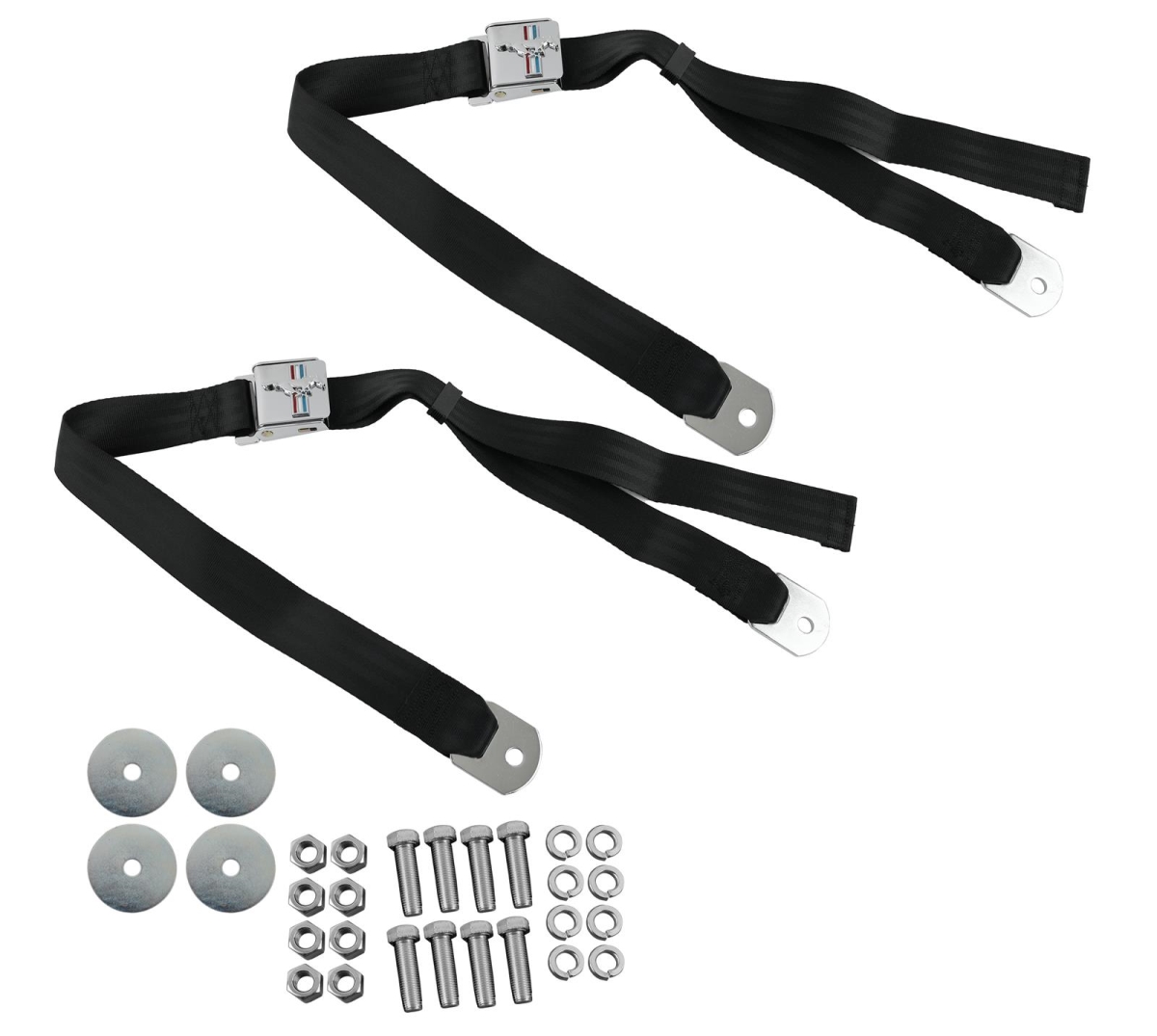Seat Belts with Mustang Emblem for 1964-1973 Mustang