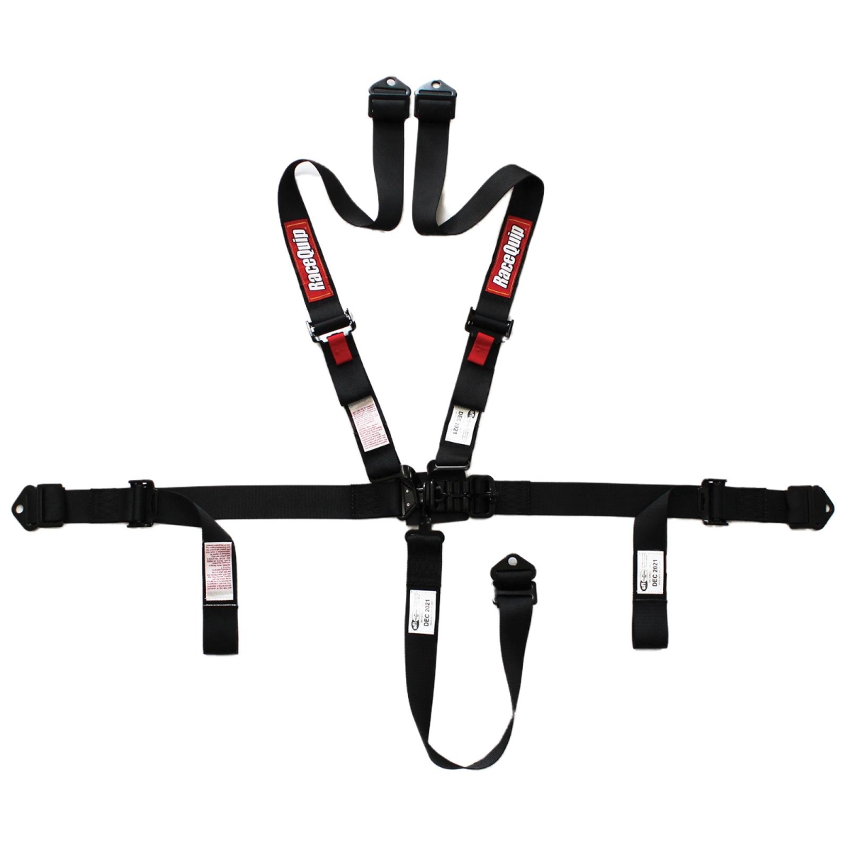 RQP809009 2 SFI 16.1 5PT L & L P-U Lap Harness, Black