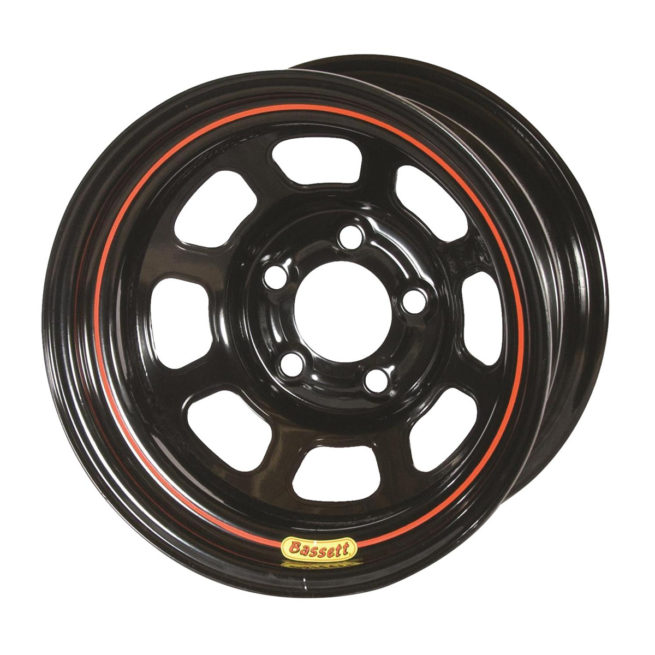 15 x 7 in., 4 x 100 mm Wheel, Black