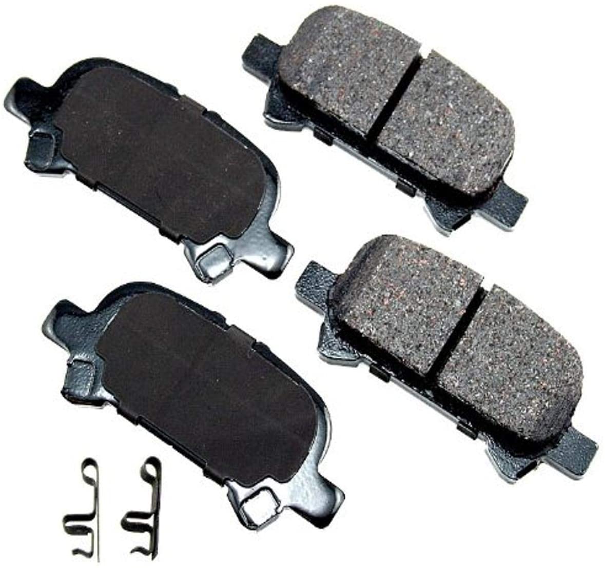 AKEACT828A Rear Brake Pads for 2000-2007 Toyota Avalon, 2000-2006 Camry