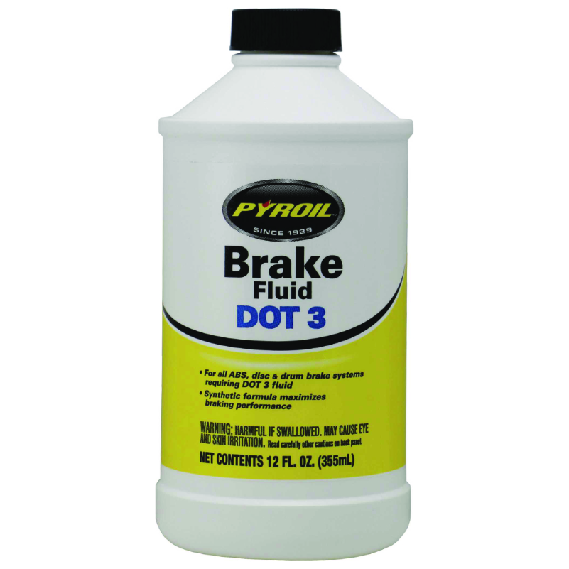 CCLPYBF12 12 oz Pyroil Dot 3 Brake Fluid Bottle