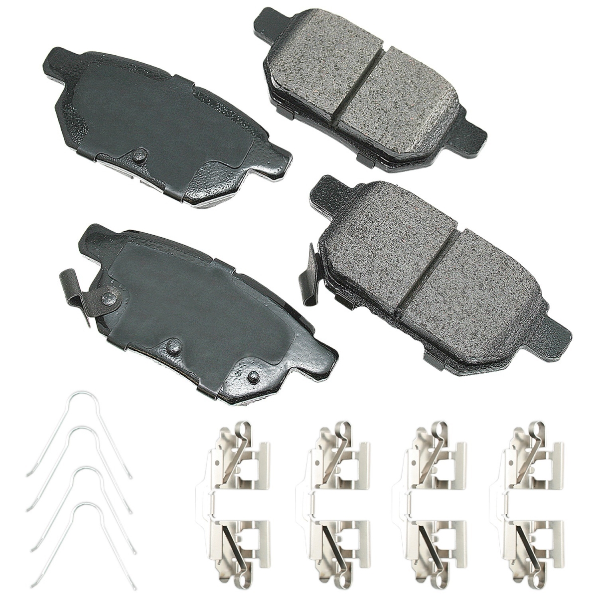 AKEACT1354B Pro-Act Ultra-Premium Ceramic Brake Pad Set for 2009-2010 Toyota Corolla