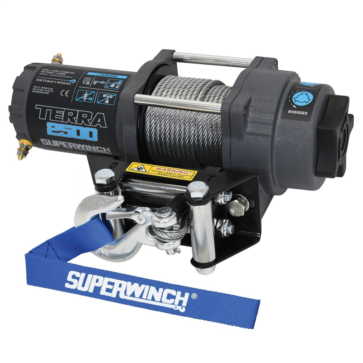 SUP1125260 2500 lbs Winch Roller Fairlead with 40 ft. Steel Rope